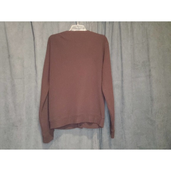 Vintage Sears Kings Road Shop Sweater Mens L Large Brown Cardigan Orlon Acrylic - Picture 5 of 6